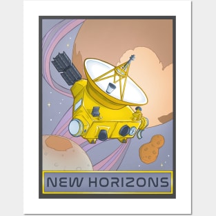 New Horizons Pluto Planet Space Probe Illustration Posters and Art